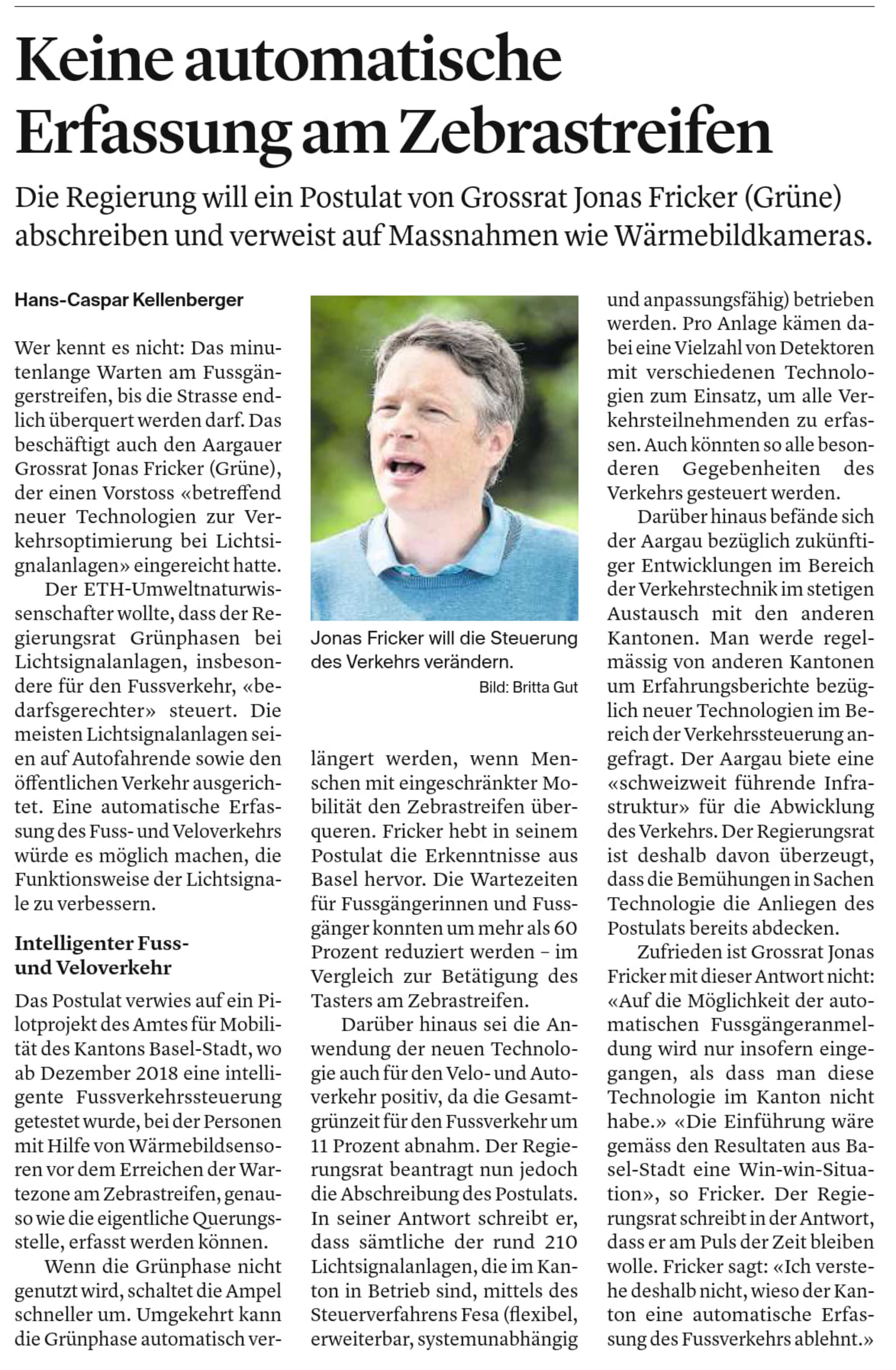 Für Fuss- und Veloverkehr und Verkehrssicherheit